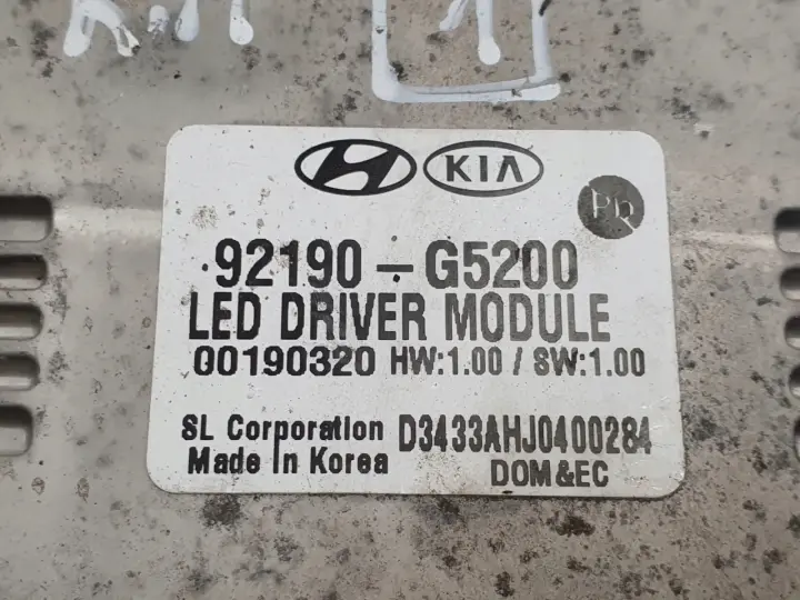 Kia Niro MODUŁ LED przetwornica 92190-G5200