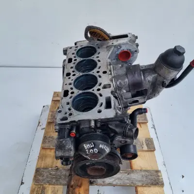DÓŁ SILNIKA BLOK WAŁ KORBOWY TŁOK TŁOKI BMW X3 E83 2.0 D DIESEL N47D20A