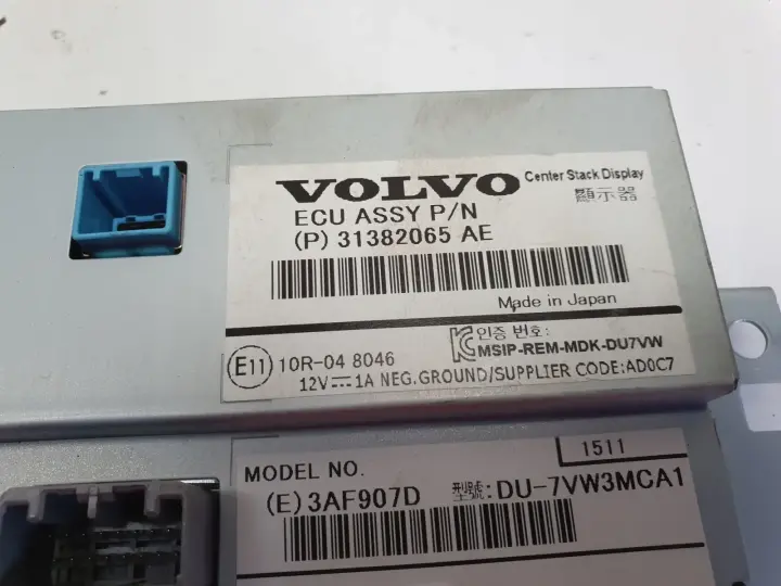 Volvo V60 I S60 II XC60 I EKRAN NAWIGACJI Wyświetlacz 31382065 31382065AE