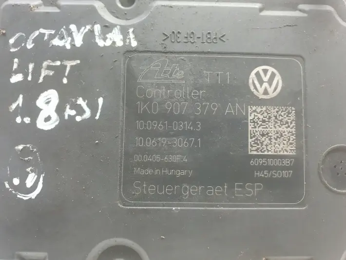 Skoda Octavia II lift POMPA ABS Sterownik 1K0614517BJ 1K0907379AN 153 tyś