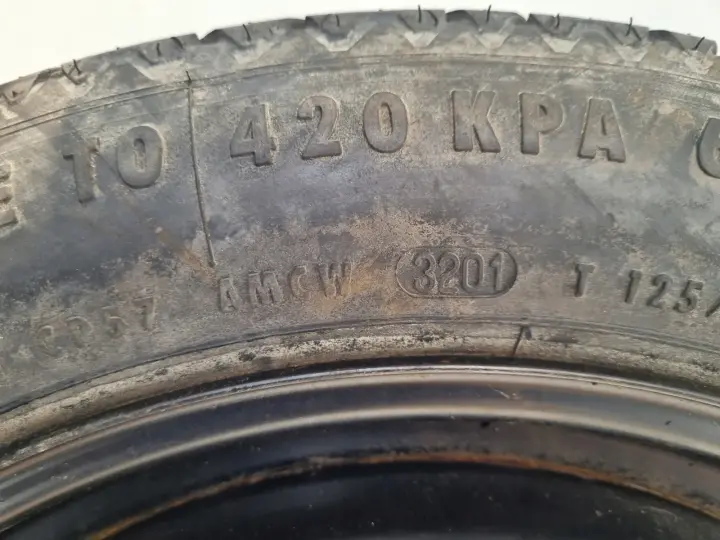 BMW E46 E60 X3 KOŁO DOJAZDOWE dojazdówka 125/80 R17 5x120 6750007