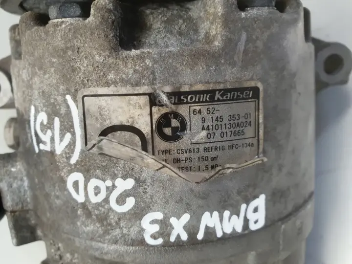 BMW X3 E83 2.0 D SPRĘŻARKA KLIMATYZACJI pompa 9145353