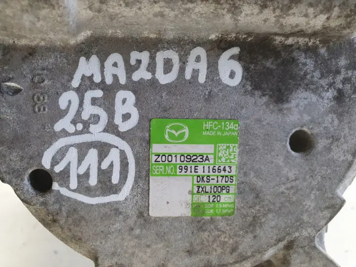 Mazda 6 II GH 2.5 16V SPRĘŻARKA KLIMATYZACJI pompa Z0010923A