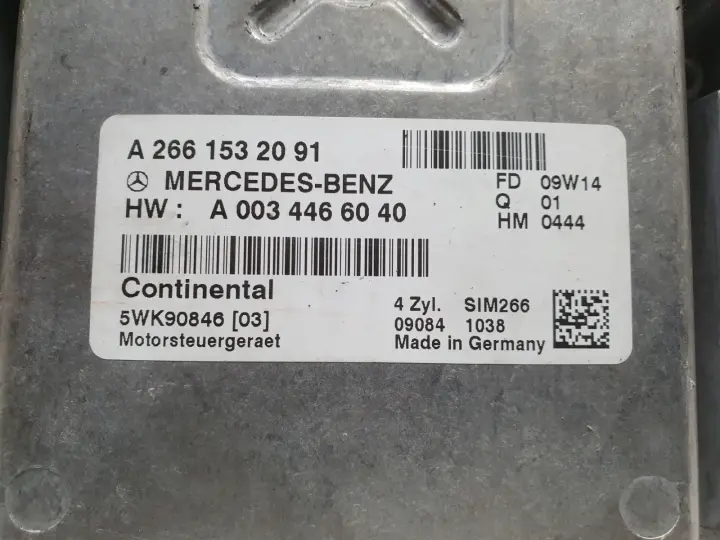 Mercedes W169 1.5 8V STEROWNIK SILNIKA Komputer A2661532091 2661532091