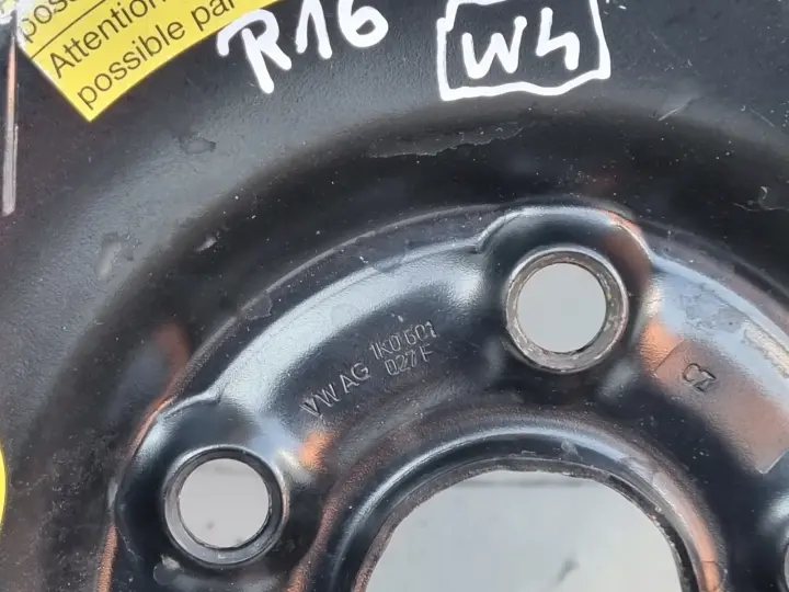Audi Seat Vw Golf V KOŁO DOJAZDOWE dojazdówka 125/70 R16 1K0601027F 5x112