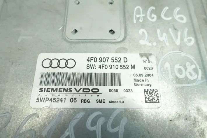 Audi A6 C6 2.4 V6 KOMPUTER SILNIKA sterownik