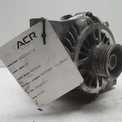 Mazda 3 BK 1.6 16V ALTERNATOR A3TG1391A 80A