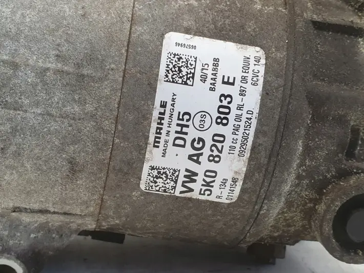 VW Polo V 1.6 TDI SPRĘŻARKA KLIMATYZACJI 5K0820803E