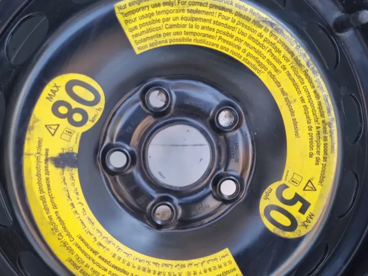 VW Golf VII Octavia KOŁO ZAPASOWE Zapas felga 205/55 R16 5x112 5Q0601027AK