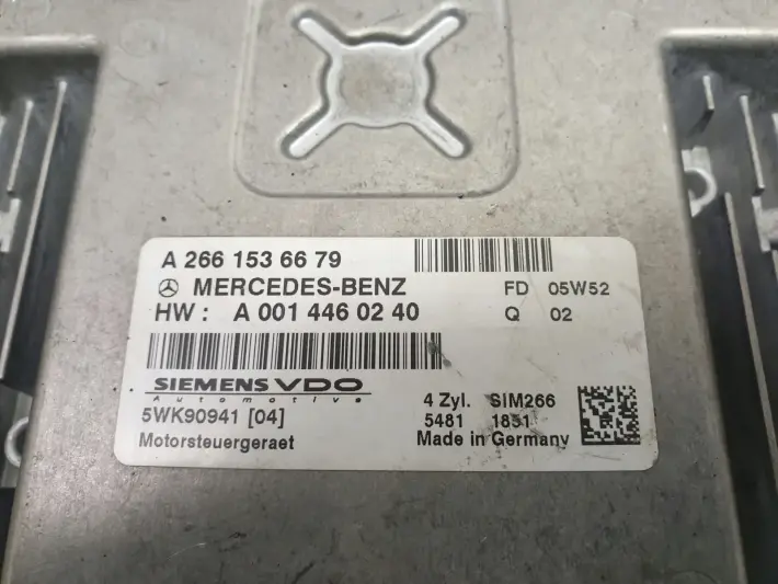 Mercedes W169 1.7 8V STEROWNIK SILNIKA A2661536679
