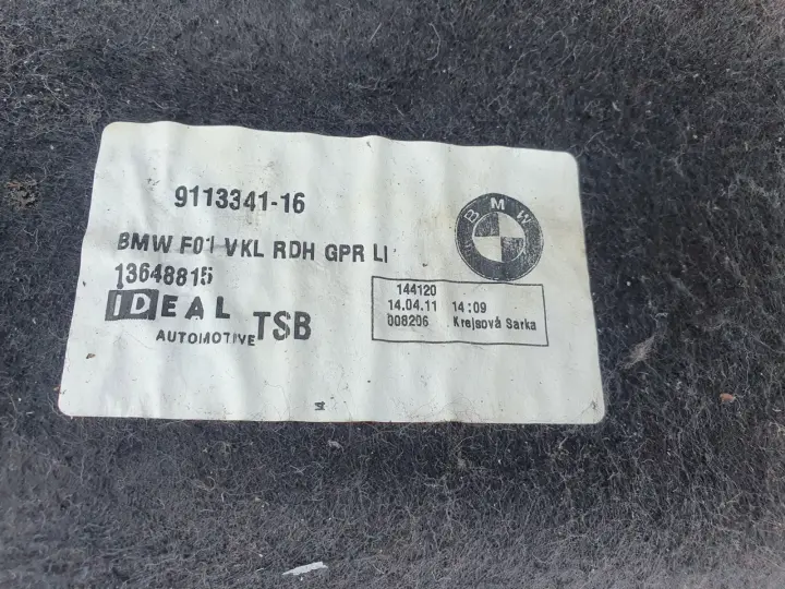BMW F01 F02 LEWY BOCZEK BAGAŻNIKA Wykładzina