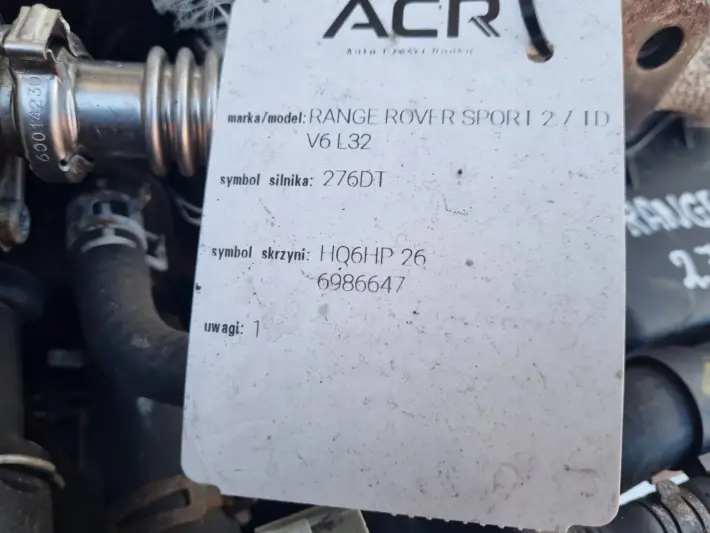 SILNIK KOMPLET Land Rover Discovery III 2.7 V6 TDV6 190KM 151tyś 276DT