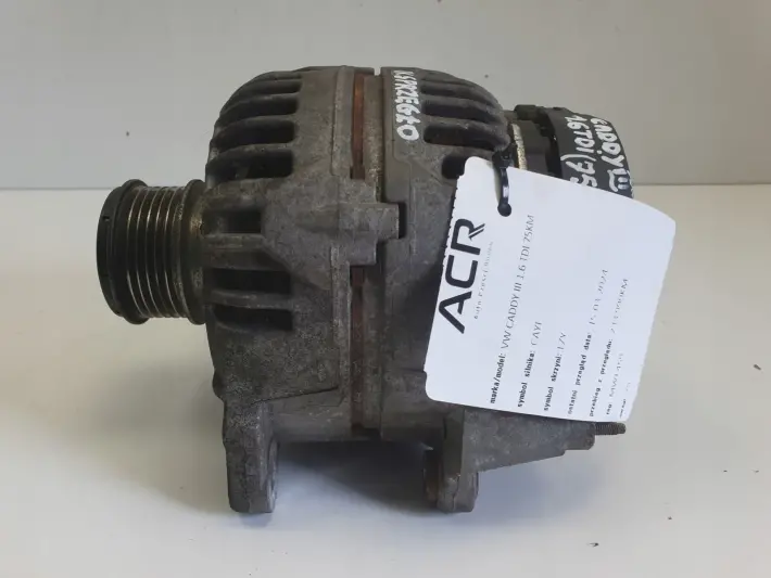 VW Caddy III 1.6 TDI ALTERNATOR 06F903023F