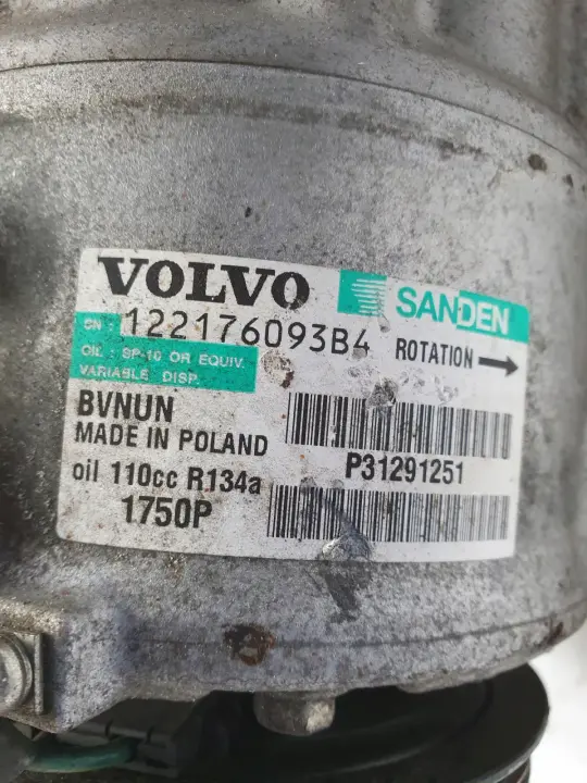 Volvo S60 II 1.6 D2 SPRĘŻARKA KLIMATYZACJI P31291251