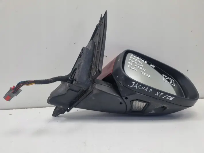 Jaguar XF I 07-15r LUSTERKO PRAWE PASAŻERA 14 pin podświetlany spód 3303050