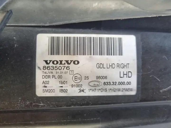 Volvo V70 III S80 II PRZEDNIA LAMPA PRAWA prawy przód XENON 8635076