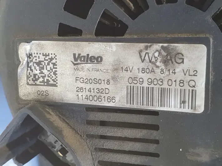 Audi A6 C7 3.0 TDI V6 ALTERNATOR valeo 059903018Q 180A