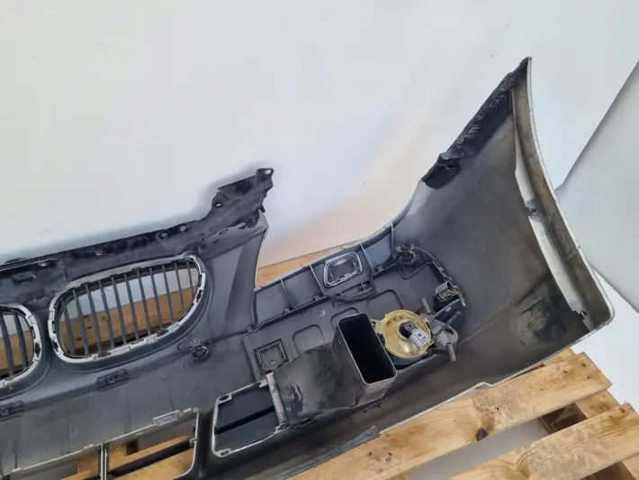 BMW E60 03-07r KOMPLETNY PRZEDNI ZDERZAK przód SREBRNY SPRYSKI PDC 354