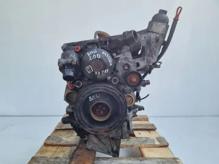 DÓŁ SILNIKA BLOK WAŁ KORBOWY TŁOK TŁOKI BMW X3 E83 2.0 D DIESEL N47D20A