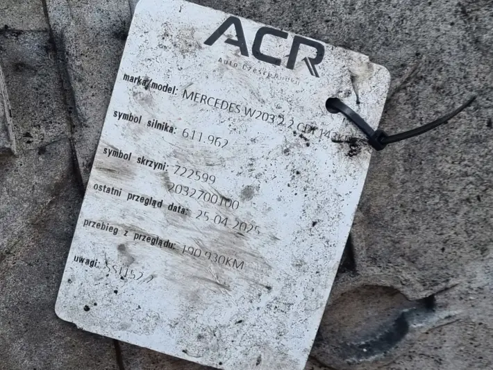 Mercedes W203 2.2 CDI AUTOMATYCZNA SKRZYNIA BIEGÓW 2032700100 722599