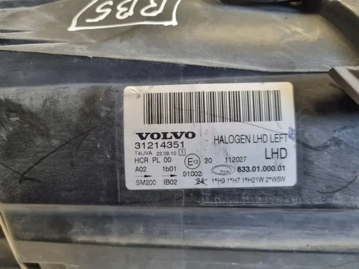 Volvo S80 II V70 III 07-13r PRZEDNIA LAMPA LEWA lewy przód EUROPA 31214351