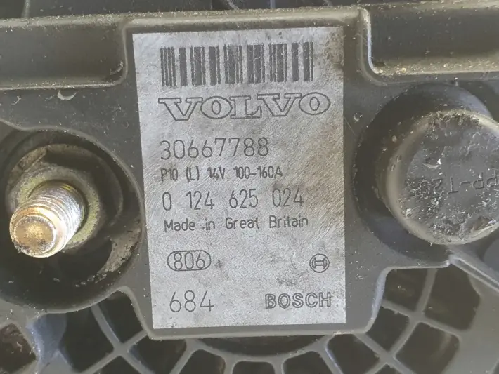 Volvo S60 I V70 II 2.4 D5 ALTERNATOR 30667788 bosch 0124625024