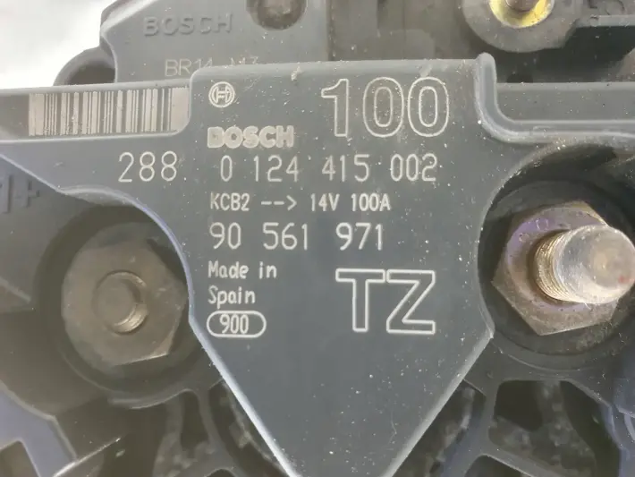Opel Astra II G 1.6 8V ALTERNATOR bosch 0124415002 TZ 100A