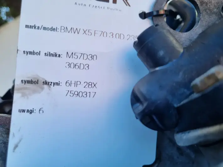 SILNIK KOMPLET BMW X5 E70 3.0 D DIESEL 175tyś M57D30 306D3