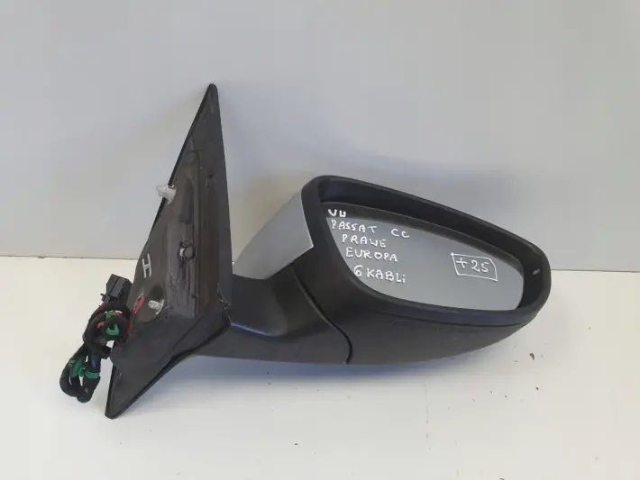 VW Passat CC 08-16r LUSTERKO PRAWE PASAŻERA europa 6 pin pinów