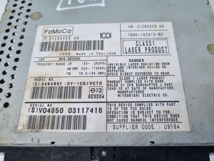 Volvo VOLVO V60 I S60 II XC60 I CZYTNIK NAWIGACJI Radio 31285459 31285459AA