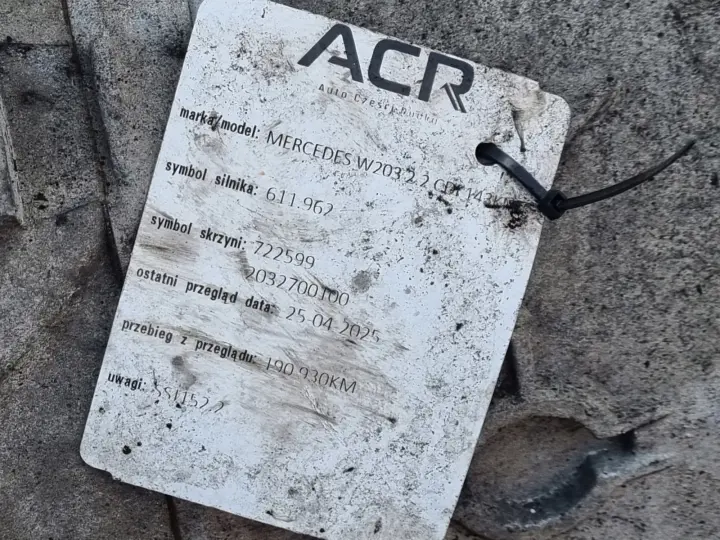 Mercedes W203 2.2 CDI AUTOMATYCZNA SKRZYNIA BIEGÓW 2032700100 722599