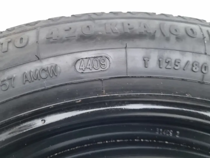 Volvo S80 II V70 III KOŁO DOJAZDOWE dojazdówka 125/80 R17 31302356 2170805