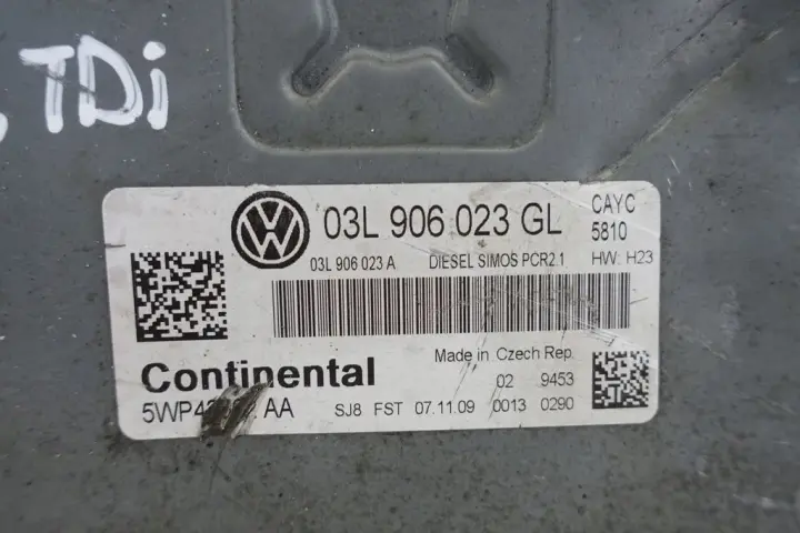 VW Passat B7 1.6 TDI 10-14r STEROWNIK SILNIKA