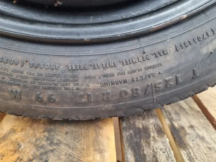 Alfa Romeo 159 KOŁO DOJAZDOWE dojazdówka 125/80 R17 5x110 A4470607