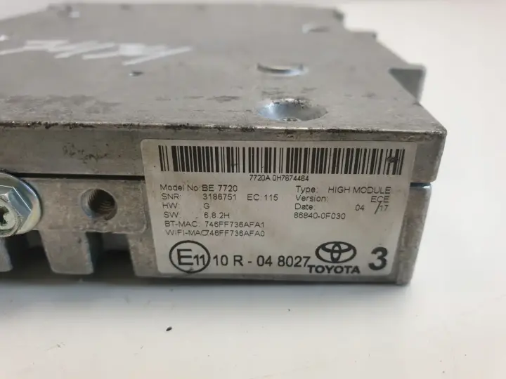 Toyota CHR C-HR STEROWNIK NAWIGACJI 6434C-BE2809