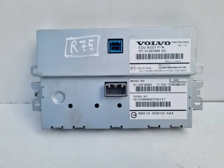 Volvo V40 II EKRAN NAWIGACJI Wyświetlacz monitor 31382906AC 31382906