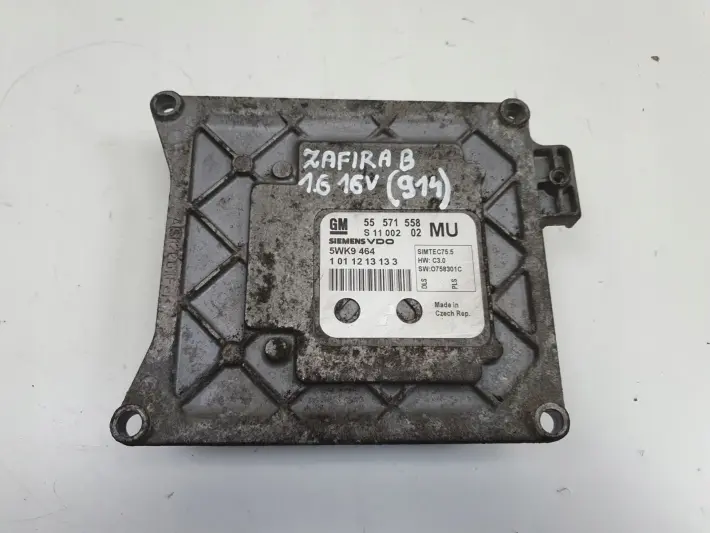 Opel Zafira B 1.6 16V STEROWNIK SILNIKA komputer 55571558 MU