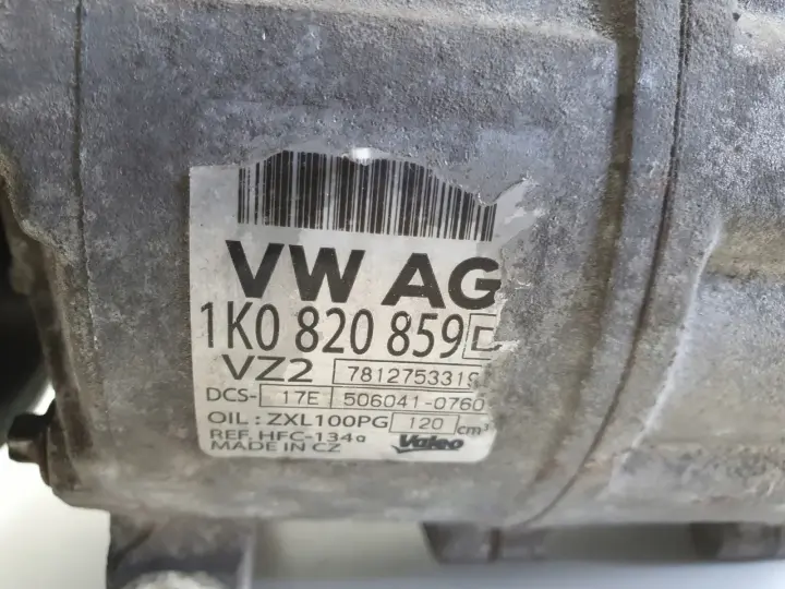 Audi A3 II 8P 1.6 8V SPRĘŻARKA KLIMATYZACJI 1K0820859D