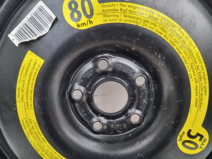 Audi Seat Vw Skoda KOŁO DOJAZDOWE dojazdówka 125/70 R18 1K0601027B