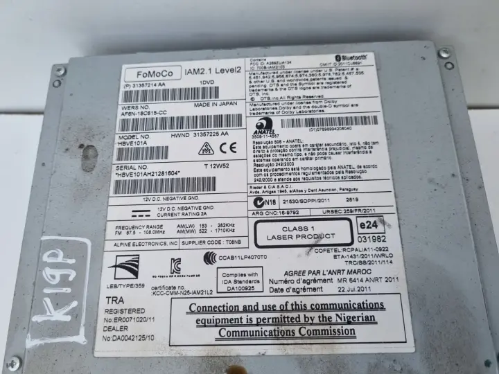 Volvo VOLVO V60 I S60 II V40 II CZYTNIK NAWIGACJI Radio 31357214 31357214AA
