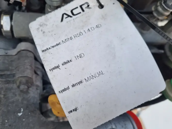 SILNIK KOMPLET Mini One R50 R53 1.4 D DIESEL 88KM 1ND W17D14