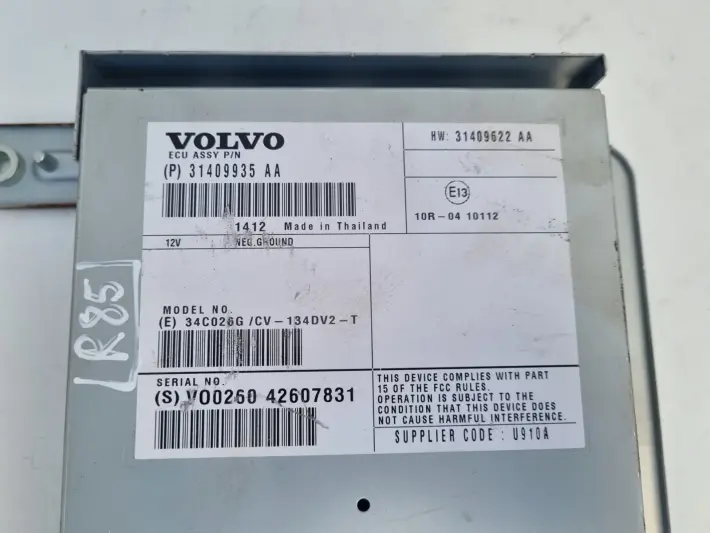 Volvo V60 I S60 II V40 II WZMACNIACZ RADIA 31409935 31409935AA