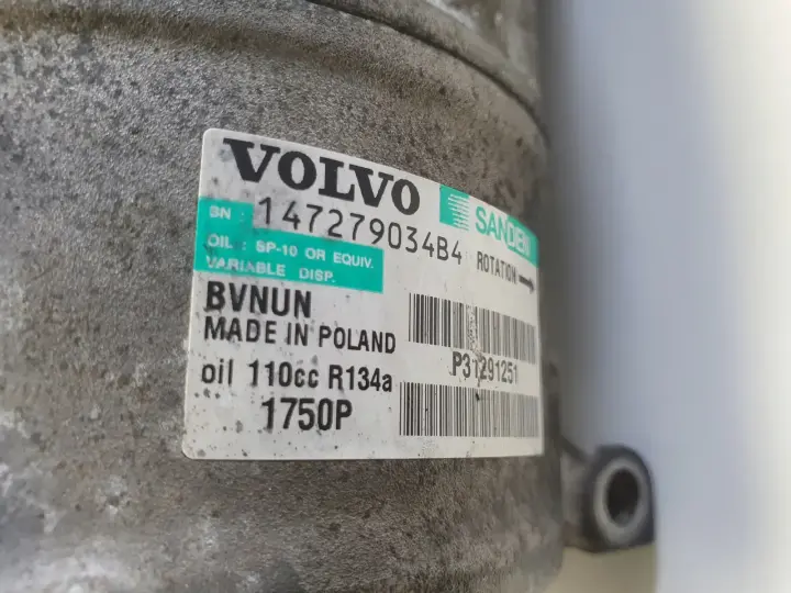 Volvo S60 II 1.6 D2 SPRĘŻARKA KLIMATYZACJI P31291251