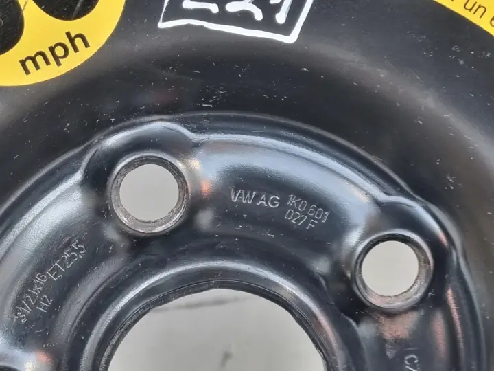 Audi Seat Vw Golf V KOŁO DOJAZDOWE dojazdówka 125/70 R16 1K0601027F 5x112