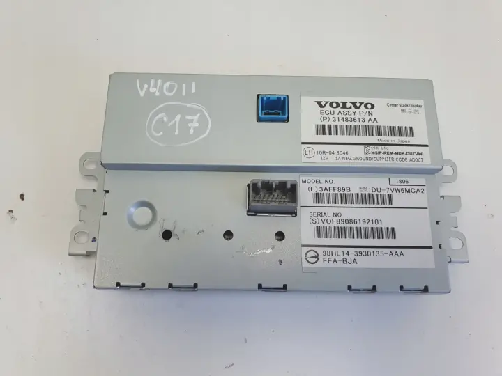 Volvo V40 II lift EKRAN NAWIGACJI Wyświetlacz monitor 31483613 31483613AA