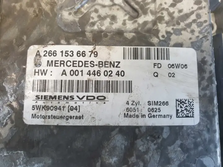 Mercedes W169 1.7 8V STEROWNIK SILNIKA A2661536679