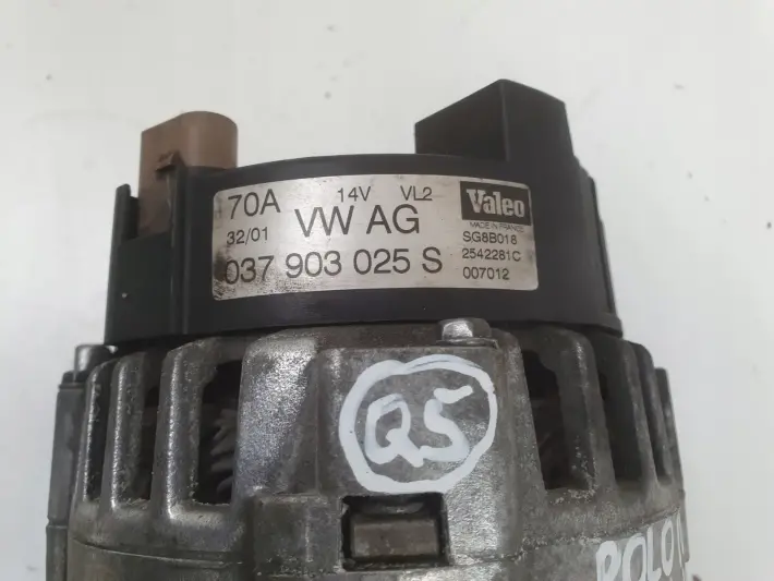 Seat Ibiza III VW Polo IV Skoda Fabia I 1.2 6V ALTERNATOR Valeo 037903025S