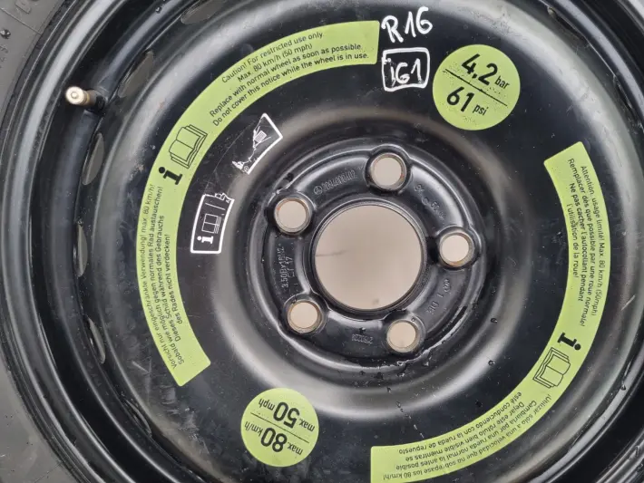 Mercedes CLK W209 KOŁO DOJAZDOWE dojazdówka 125/90 R16 5x112 2094000402