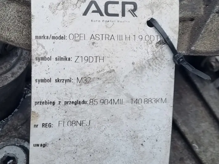 Opel Vectra C 1.9 CDTI SKRZYNIA BIEGÓW M32 manualna MANUAL