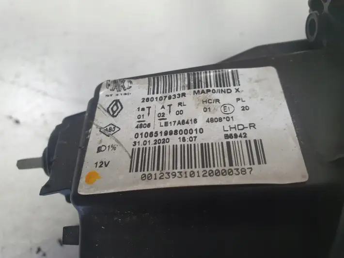 Renault Clio V PRZEDNIA LAMPA PRAWA PRAWY PRZÓD FULL LED europa 260107933R